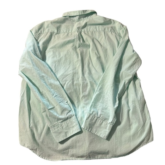 American Eagle men's size XL light green button down long sleeve shirt - Picture 2 of 4